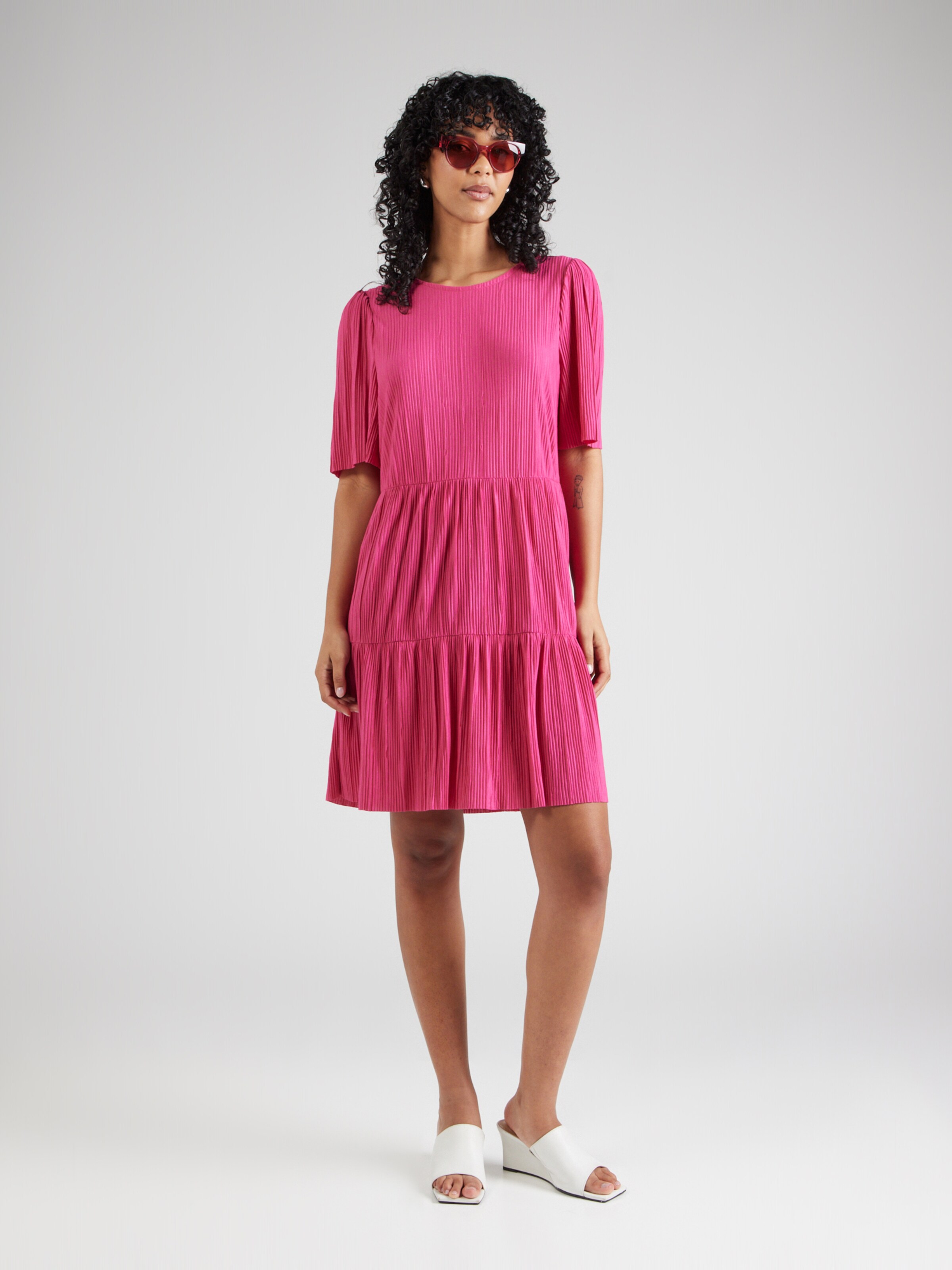 Vila plissee kleid pink Clearance